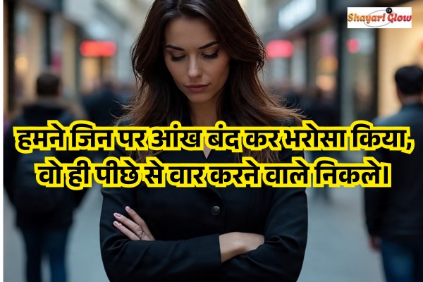 2 Lines matlabi rishte dhoka shayari