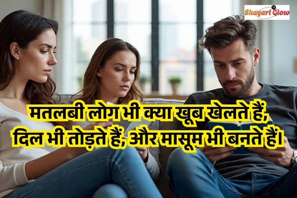 Dhokebaaz matlabi rishte dhoka shayari