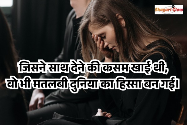 Matlabi duniya rishte dhoka shayari