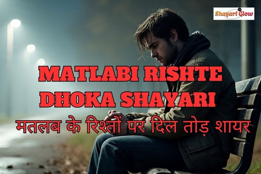 Matlabi rishte dhoka shayari