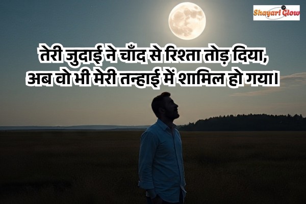 Sad shayari on chand
